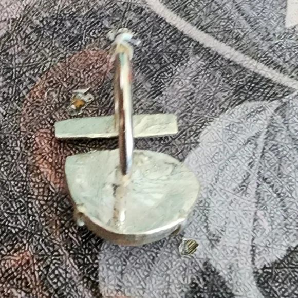 LABRADORITE ADJUSTABLE RING HANDMADE IN STERLING SILVER METAL - Picture 8 of 9